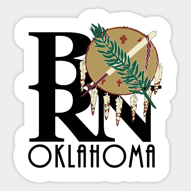 BORN Oklahoma Sticker by Oklahoma